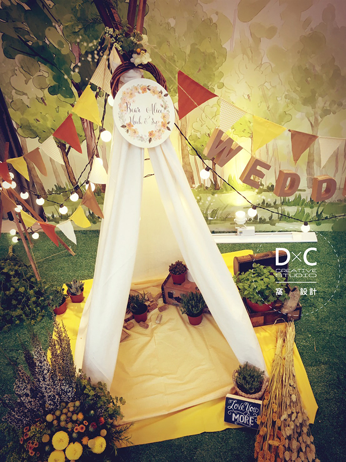 婚禮佈置:民生晶宴野餐風婚禮佈置設計