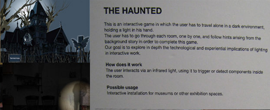 數位線上互動:The Haunted 互動裝置