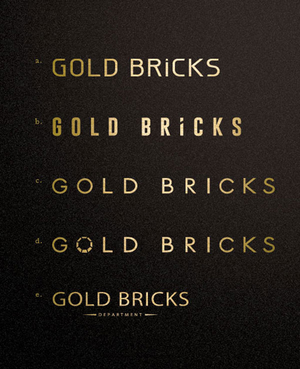 品牌視覺:GOLD BRICKS